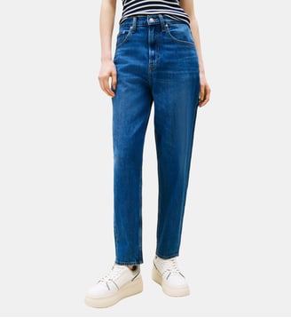 Jean mom délavé - Tommy Hilfiger - Bleu