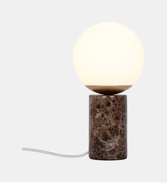 Lampe à poser - Base en marbre - Nordlux - Marron