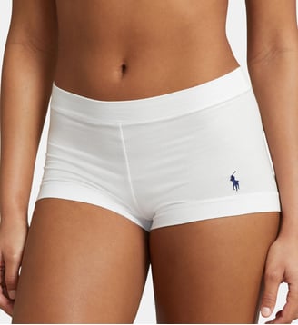 Shorty signature en coton mélangé stretch - Polo Ralph Lauren - Blanc