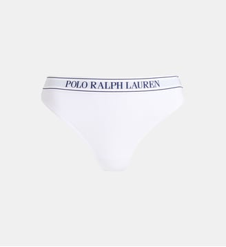 String signature en coton mélangé - Polo Ralph Lauren - Blanc