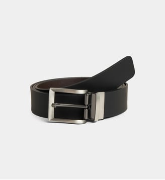 Ceinture réversible en cuir - Armani Exchange - Noir et marron