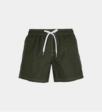 Short de bain suspensoir signature - Sundek - Bleu et vert