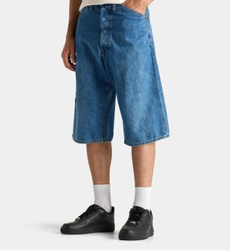 Short Bam ample en coton - G-Star - Bleu moyen