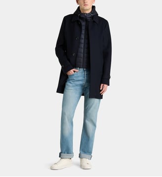 Parka Monreale mi-long - Geox - Bleu marine