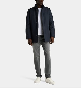 Parka Vincit mi-longue - Geox - Bleu marine