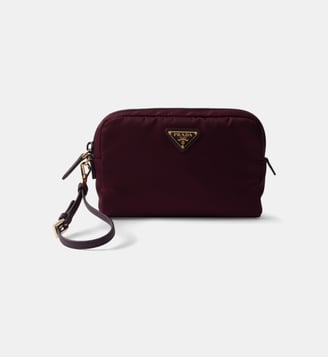 Pochette en Re-Nylon signature - Prada - Bordeaux