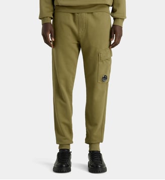 Jogging slim cargo en coton - C.P. Company - Kaki