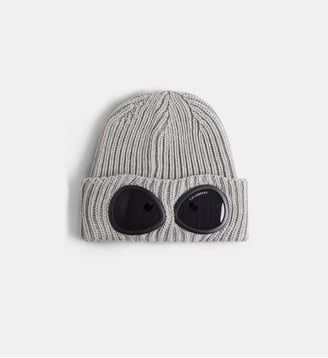 Bonnet Goggle lunettes en laine mérinos - C.P. Company - Gris