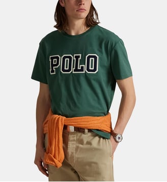 T-shirt droit signature - Polo Ralph Lauren - Vert foncé
