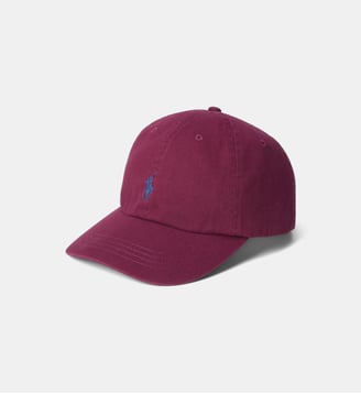Casquette en coton signature - Polo Ralph Lauren - Rouge foncé