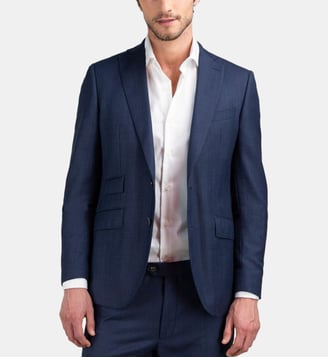 Veste droite en laine - El Ganso - Marine
