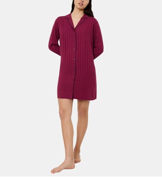 Chemise de nuit Amourette à rayures - Triumph - Bordeaux