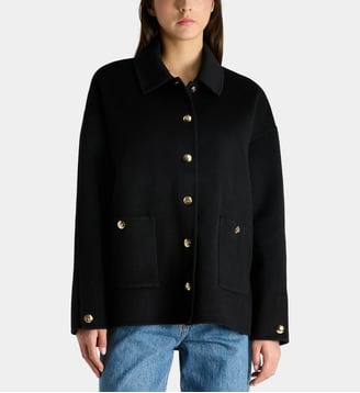 Veste classique Luca en laine et cachemire - Anine Bing - Noir
