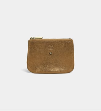 Porte-monnaie Briny en cuir - Mila Louise - Ocre