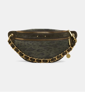 Sac banane Petra cuir - Mila Louise - Vert foncé