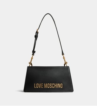 Sac à main long signature - Love Moschino - Noir