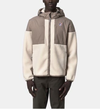 Blouson Le Vrai 4.0 Samson Orsetto polaire - K-Way - Écru et taupe