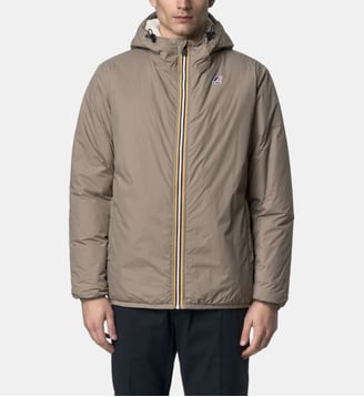 Blouson Le Vrai 4.0 Claude Orsetto ample à capuche - K-Way - Beige et marron