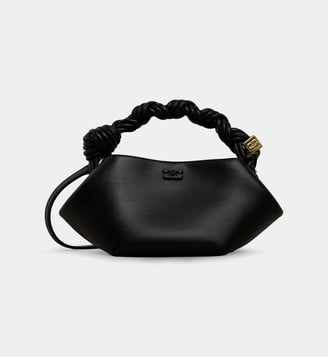 Sac à main Bou en cuir - Ganni - Noir