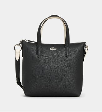Sac cabas Anna grainé - Lacoste - Noir