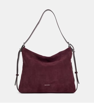 Sac cabas hobo Moreen - Nat & Nin - Aubergine