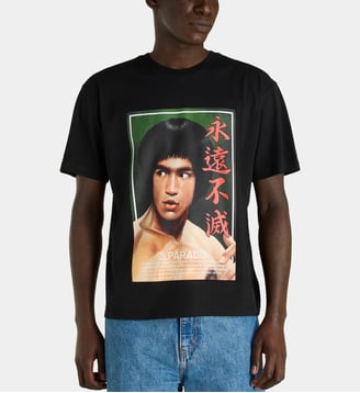 T-shirt Bruce Lee en coton - 3 Paradis - Noir