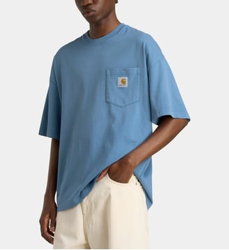 T-shirt Hudson Pocket ample en coton - Carhartt WIP - Bleu ardoise