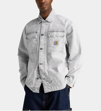 Veste Og Arctic droite en coton - Carhartt WIP - Gris arctique
