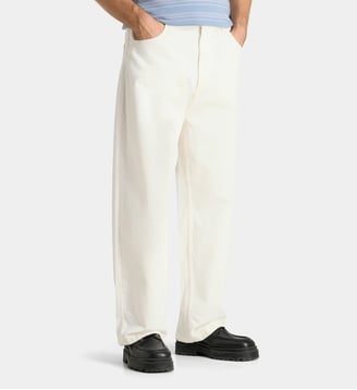 Jean Brandon ample  - Carhartt WIP - Blanc