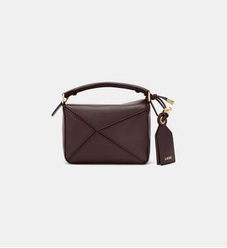 Sac à main Puzzle en cuir - Loewe - Marron foncé