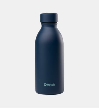 Bouteille isotherme - Qwetch - Bleu nuit