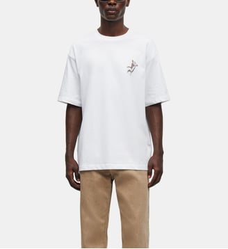 T-shirt Salilium en coton à imprimé - Samsoe Samsoe - Blanc
