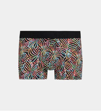 Boxer Roald imprimé floral géométrique - Hom - Noir et multicolore