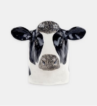 Pot décoratif - Vache - Quail Designs - Blanc et noir