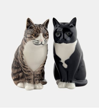 Jeu sel et poivre - Chats Millie et Julius - Quail Designs - Multicolore
