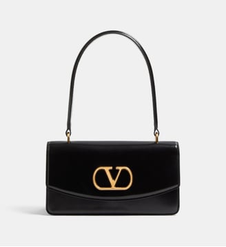 Sac à main Vain en cuir - Valentino Garavani - Noir
