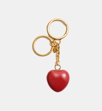 Porte-clé Cœur royal - Valentino Garavani - Rouge et doré