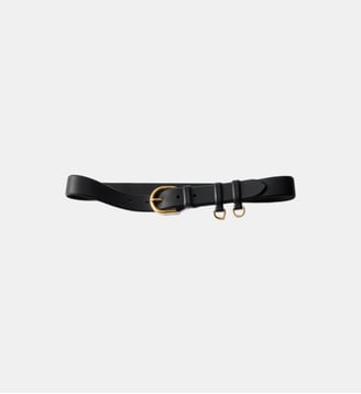 Ceinture en cuir signature - Prada - Noir