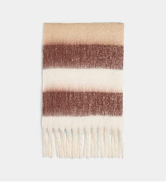 Écharpe rayée Mani - Galeries Lafayette - Beige