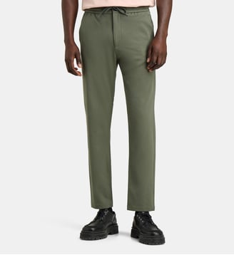 Pantalon Como Tapered finition lisse - Les Deux - Forest green
