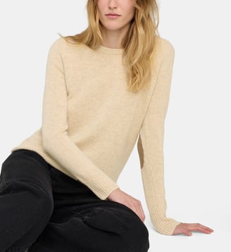 Pull Sandrine en cachemire - Galeries Lafayette - Beige clair
