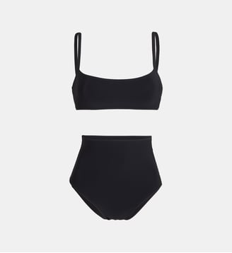 Maillot de bain 2 pièces culotte haute et bustier Undici - Lido - Black