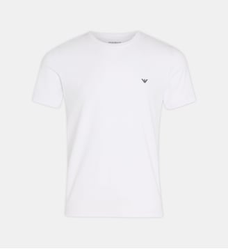 Maillot de corps ajusté en coton - Emporio Armani - Blanc