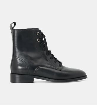 Bottines en cuir Nastia - Mellow Yellow - Noir