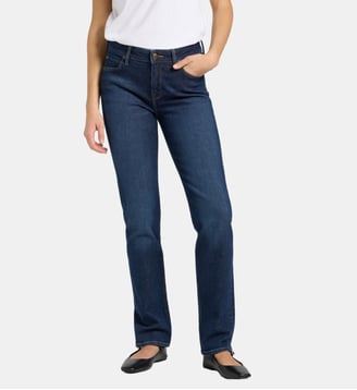 Jean Elly slim en coton - Lee - Bleu foncé