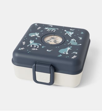 Boîte à goûter- Snacky Wolf - Monbento - Bleu foncé