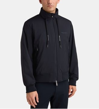Blouson ample en nylon - Armani Exchange - Bleu marine foncé
