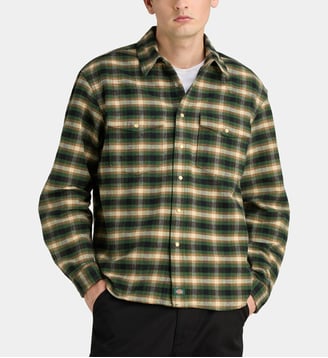 Chemise à carreaux en coton - Dickies - Vert et beige clair