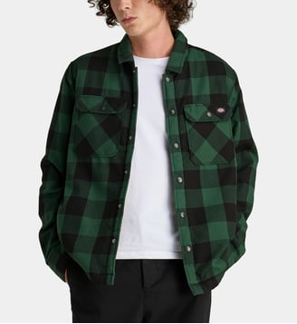 Surchemise Sacramento à carreaux en coton - Dickies - Vert et noir