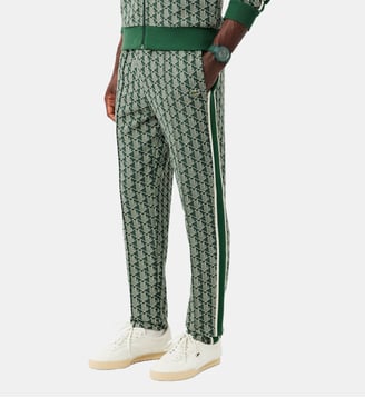 Jogging à motif géométrique et logo - Lacoste - Vert